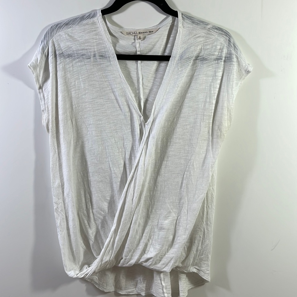 🆕RACHEL Rachel Roy>Tissue blouson tunic cotton tee NWOT - Picture 4 of 7